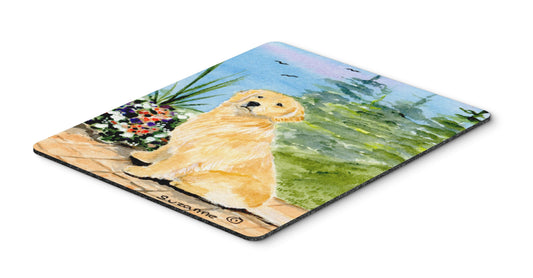 Caroline's Treasures SS8758MP "Golden Retriever Mouse Pad, Hot Pad or Trivet" for Home Office Gaming Working Computers Laptop Mouse Mat,Washable Large