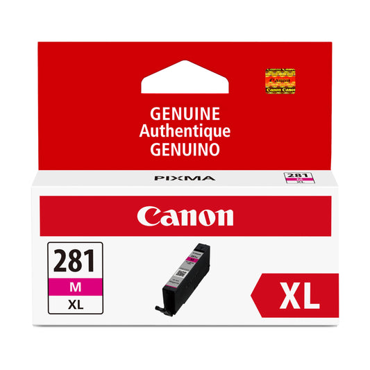 Canon CLI-281 XL Genuine Magenta Ink Tank, Compatible with TR8520, TS9120,TS8120, TS6120, TS9521C/a, TS9520/a, TS8220, TS6220, TS8320, TS6320