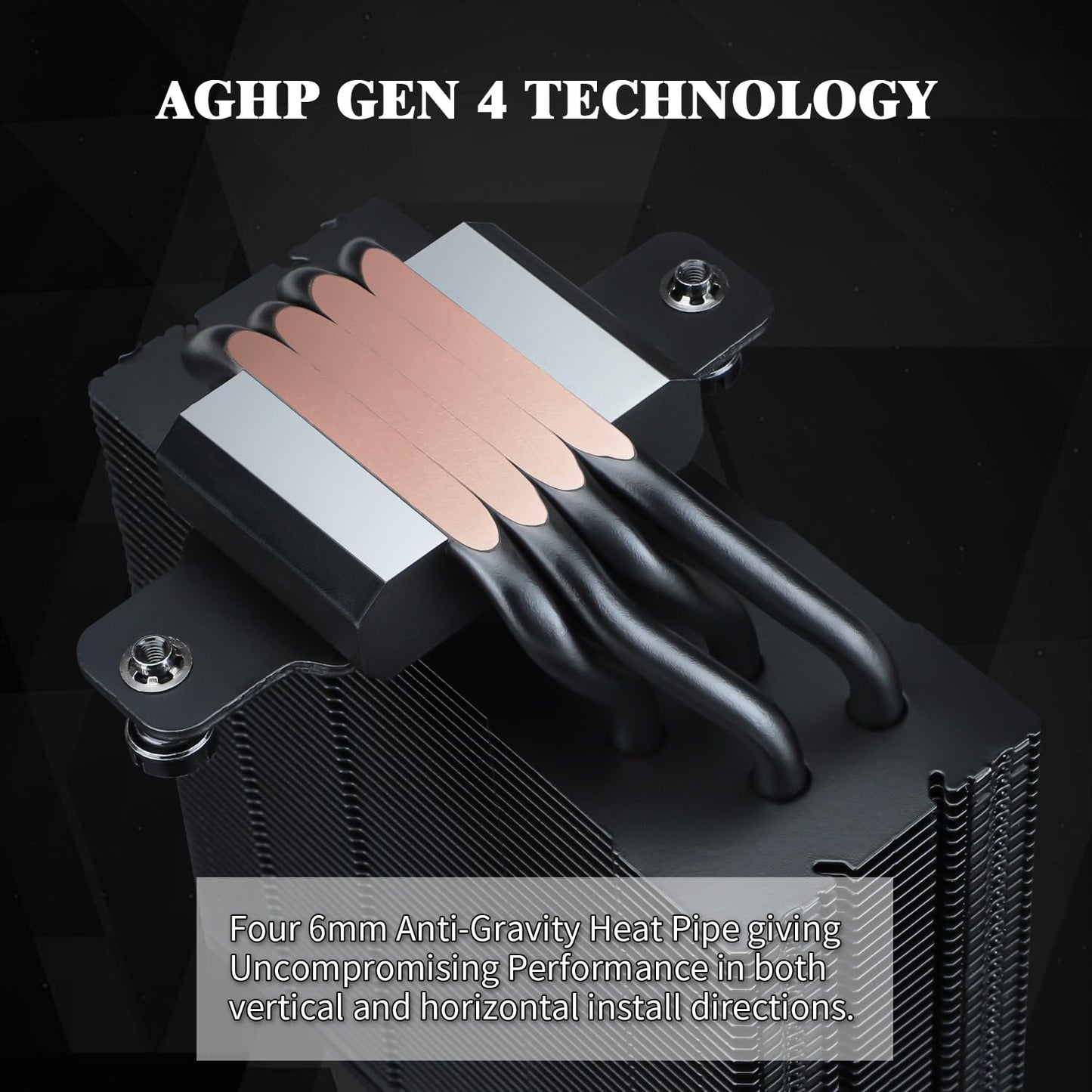 Thermalright Assassin Spirit 120 EVO Dark CPU Air Cooler,1850RPM Speed,4 Heat Pipes, 120mm PWM Quiet Fan CPU Cooler with S-FDB Bearing, for AMD AM4