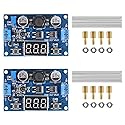 D-FLIFE 2pcs LTC1871 DC-DC Boost Step-up Voltage Converter Module 100W High Power Adjustable Output 3.5-35V Power Regulator Board with LED Voltage…