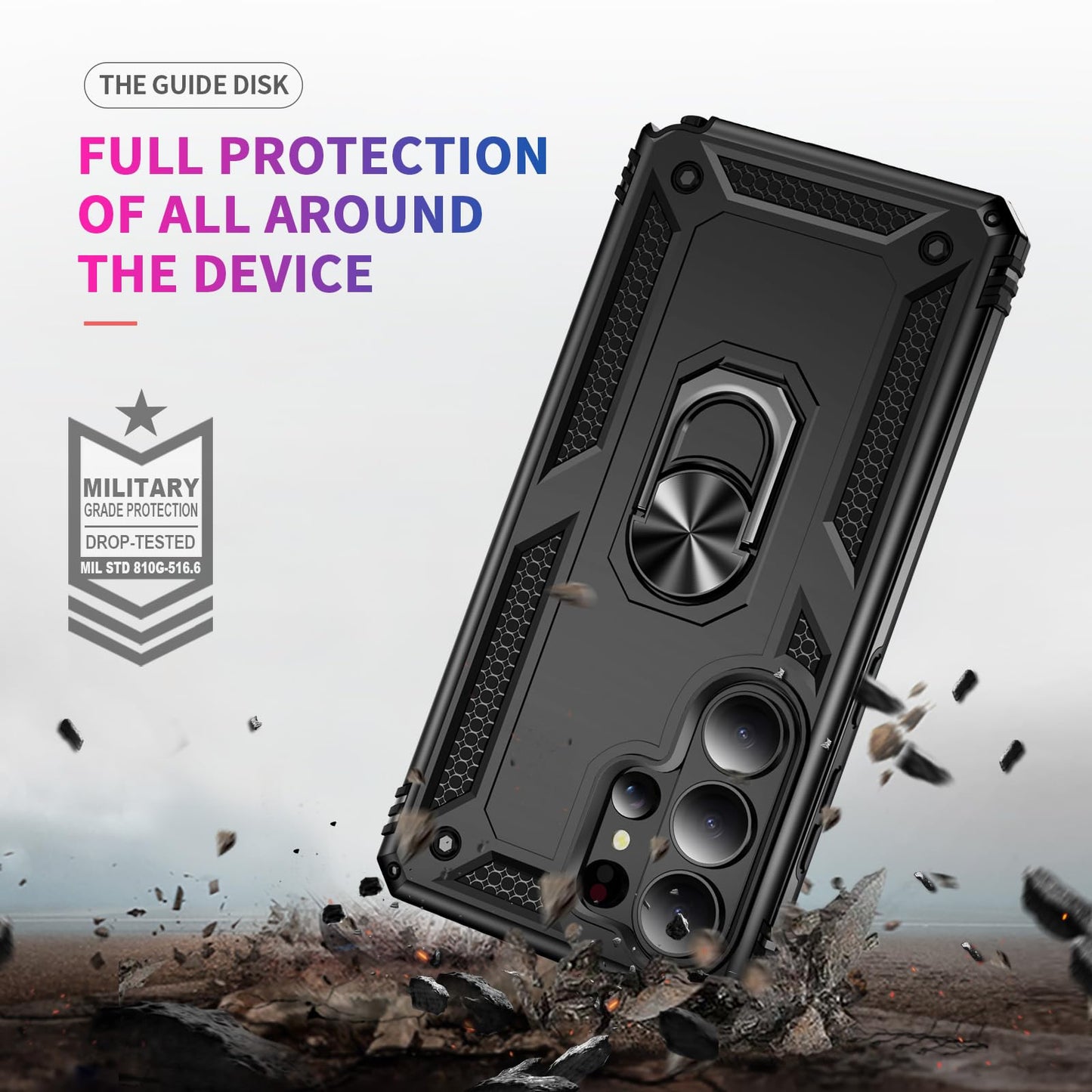 Anvzle for Samsung Galaxy S26 Ultra 5G Case, Dual Layer Protective Heavy Duty Armor Rugged [Military-Grade] Protective ?for Galaxy S26 Ultra Magnetic