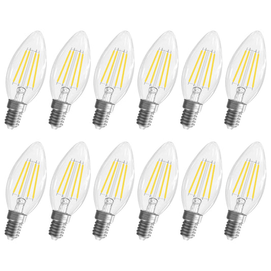 GvvooHome E12 Candelabra Bulb, 5000K Daylight LED Chandelier Light Bulbs