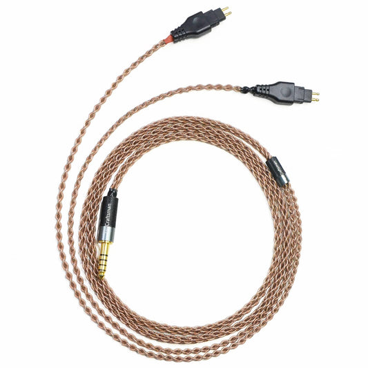 GUCraftsman 6N Single Crystal Copper Upgrade Headphone Cable 4.4mm/2.5mm/4Pin XLR Balance Headphone Upgrade Cable for SENNHEISER HD600 HD650 HD660S…