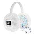MUSICOZY Earmuffs Women's Winter Ear Warmers Muffs Soft 5.4 Bluetooth Muisc Earmuffs Covers for Jogging Skiing Skating Travelling Hiking Gifts_White