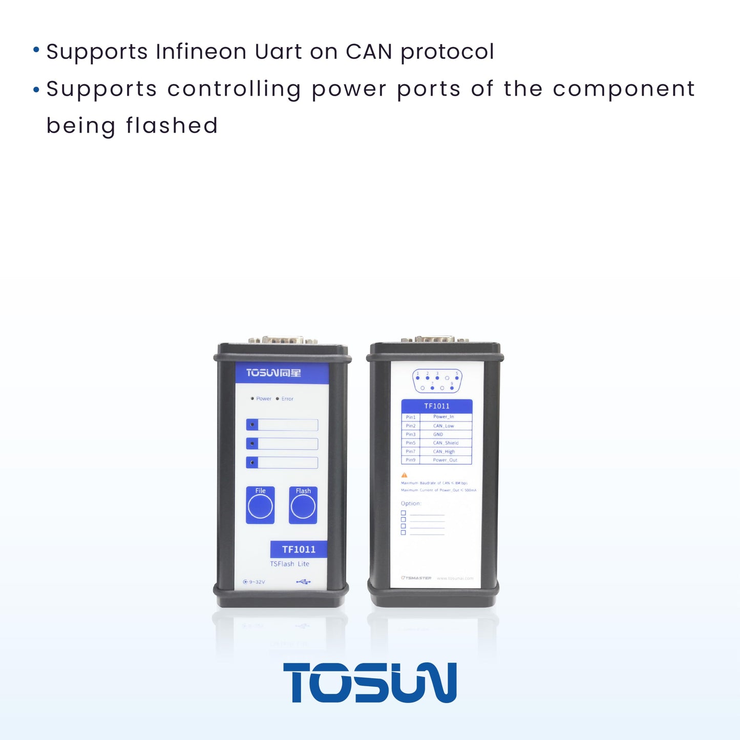 TOSUN Technology - Auto Grade - 1 CH CAN FD Handheld Offline Flashing Tool