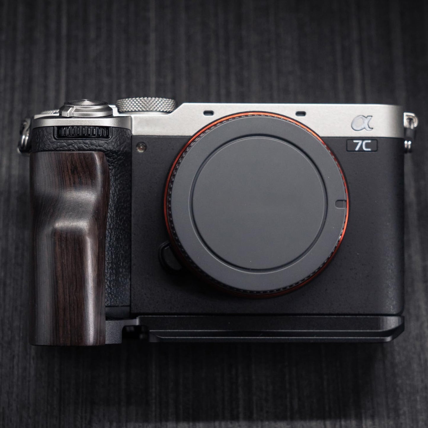 Iborrys L-Shaped Camera Handle ?Compatible with Sony A7C2 A7CR Alpha 7C2R 7C2 Camera ?Precious Vintage Solid Wood | Handcrafted by Experienced