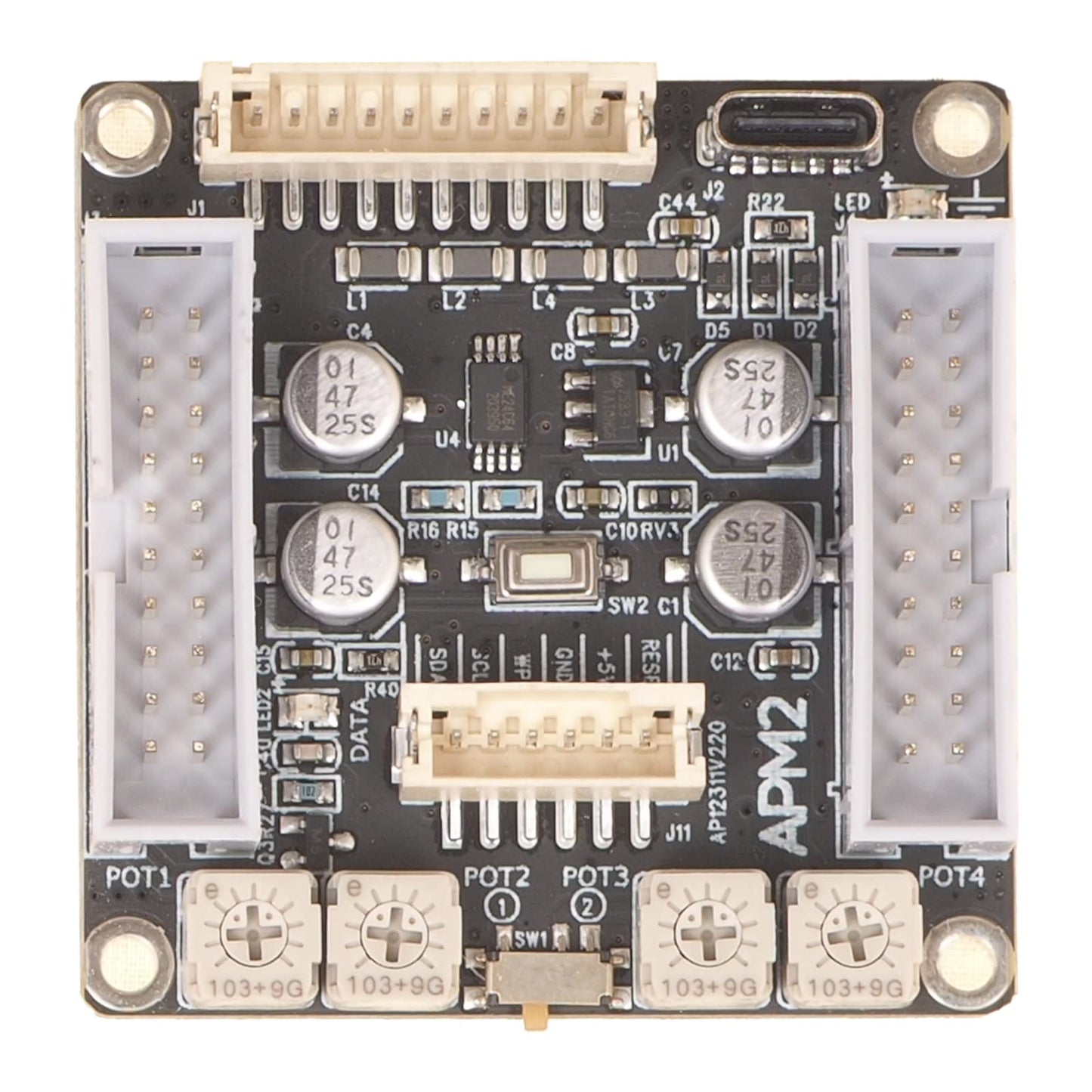 2 in 4 Out Audio Digital Signal Processor DSP Kernal Board - ADAU1701 Supports Adjusting Gain EQ Crossover and Time Alignment