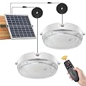 SunBonar Solar Ceiling Lights Indoor Outdoor, Day/Night Dual Lamp for Shed