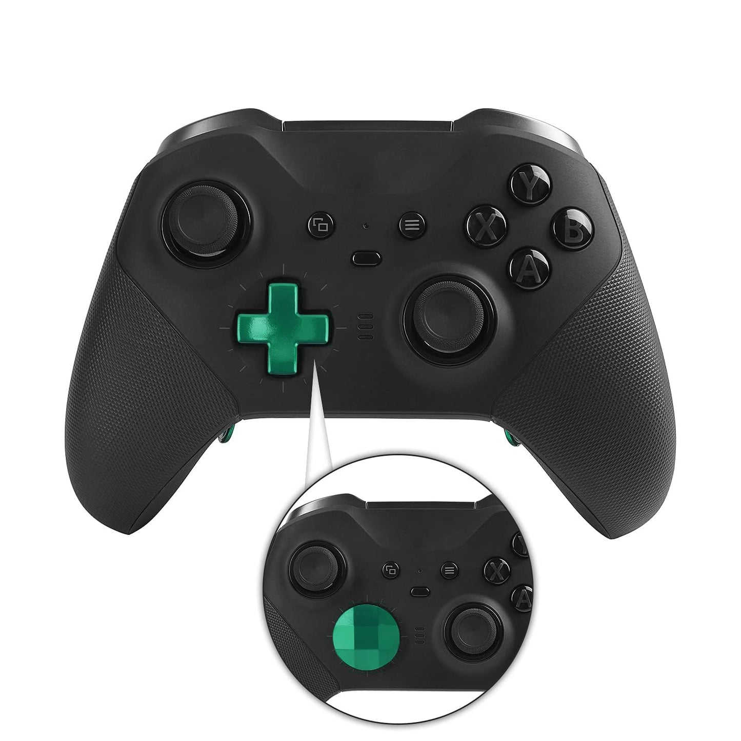 TOMSIN 13 in 1 Xbox Elite Series 2 Controller Accessories Replacement Pack,6 Metal Thumbsticks,2 D-pads,4 Paddles and 1 Adjuster for Xbox Elite