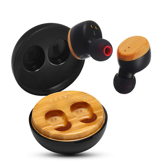 Symphonized Wooden True Wireless Earbuds Crisp Highs with Deep Bass, 35H Playtime of 3D Sound. Noise Cancelling with Microphone. Fast Charging…