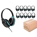 Gumdrop DropTech On-Ear Wired Headphones No Mic | 3.5 mm (40 Pack) - Long Tangle Free Chew-Proof Cord - Rugged Reliable Drop Tested and Comfortable…