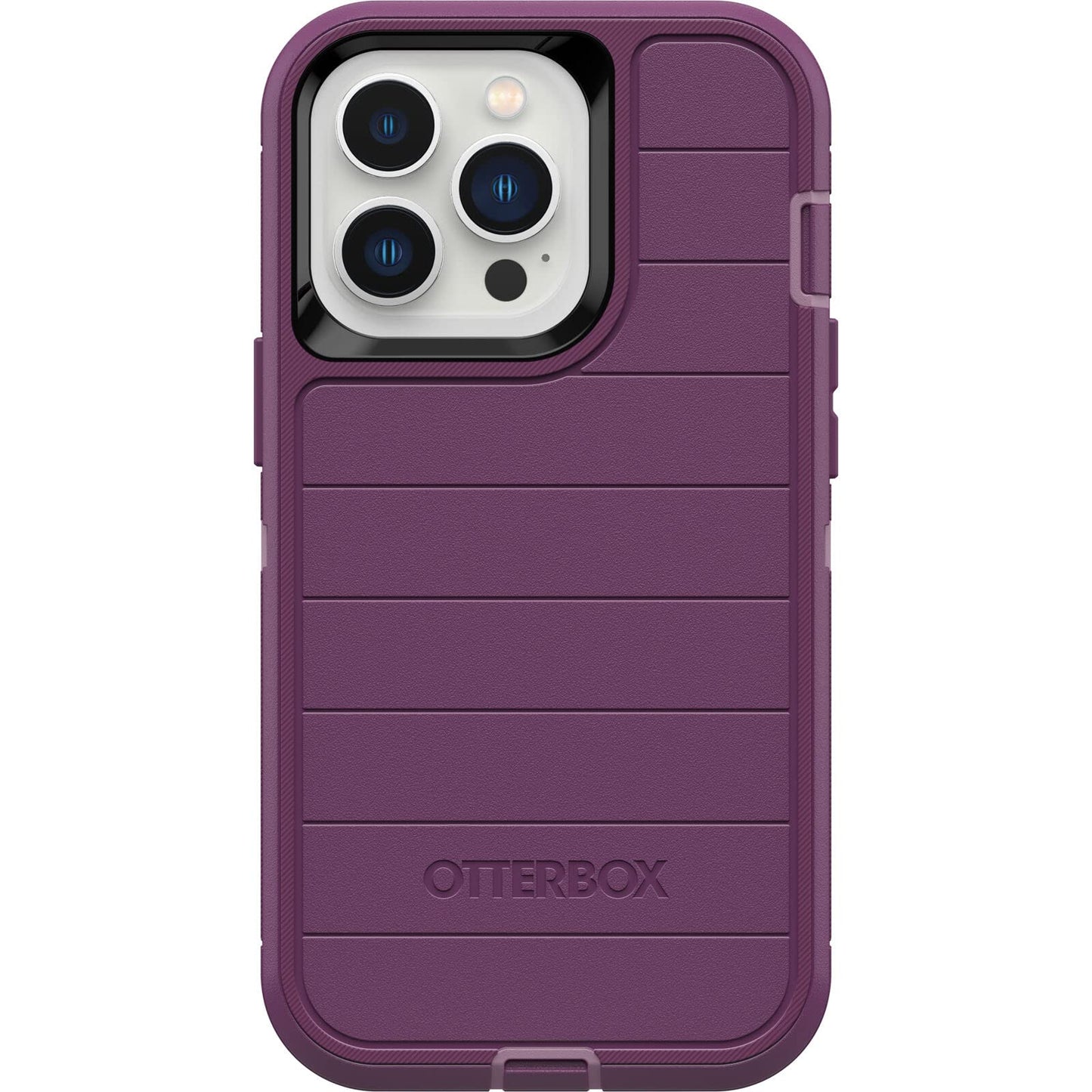 OtterBox iPhone 13 Pro (ONLY) Defender Series Pro Case - Happy Purple, screenless, Rugged & Durable, with Port Protection, Includes Holster Clip