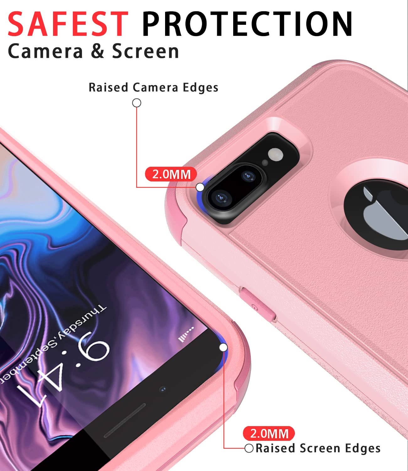 Diverbox for iPhone 8 Plus Case, iPhone 7 Plus Case [Shockproof] [Dropproof] [Dust-Proof],Heavy Duty Protection Phone Case Cover for Apple iPhone 8