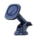 Nautica PH120 Universal 3-in-1 Magnetic Car Phone Holder for iPhone, Android, Samsung, Google, Huawei & Nokia Smartphones, Clip-On & Suction Cup Phone