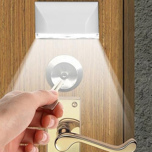 shakeball, Keyhole Light Lamp PIR Infrared Wireless Auto Sensor Motion Detector Door Keyhole with 4 LED Light Lamp Stick-on Anywhere Tap Lights LED