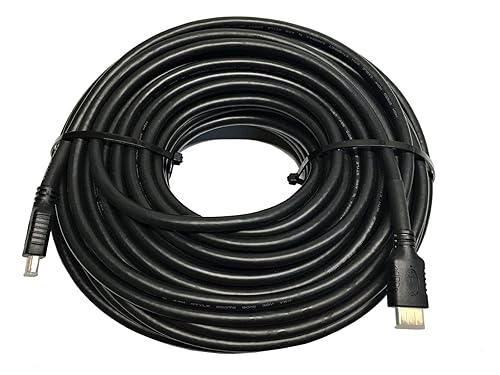 AYA HDMI Cable 1080P Ultra HDMI Cable 2.0V with Signal Booster CL3 Rated for in-Wall Installation Support 4K, 3D, Ethernet (75Ft)