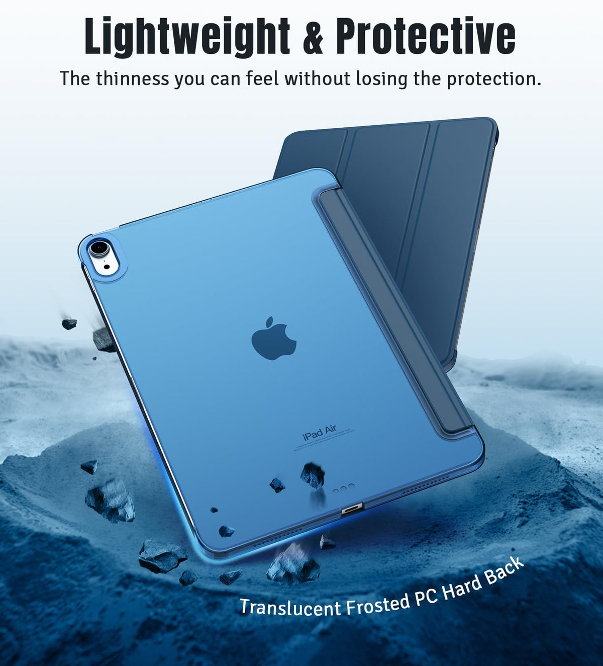 TiMOVO Case for iPad Air 11 Inch M4/M3/M2, Air 5th/4th Gen 10.9",Abyss Blue