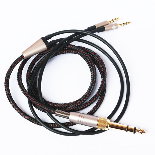 NEW NEOMUSICIA Replacement Cable Compatible with Hifiman HE4XX, HE-400i (The Latest Version with Both 3.5mm Plug) Headphones 3.5mm / 6.35mm to Dual…