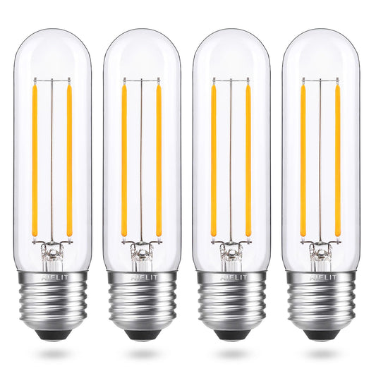 AIELIT Vintage T10/T30 LED Bulb 25 Watt Equivalent, Warm White 2700K, 200 Lumens, E26 Base, 2W Dimmable Led Tubular Bulbs, Classic Filament Edison