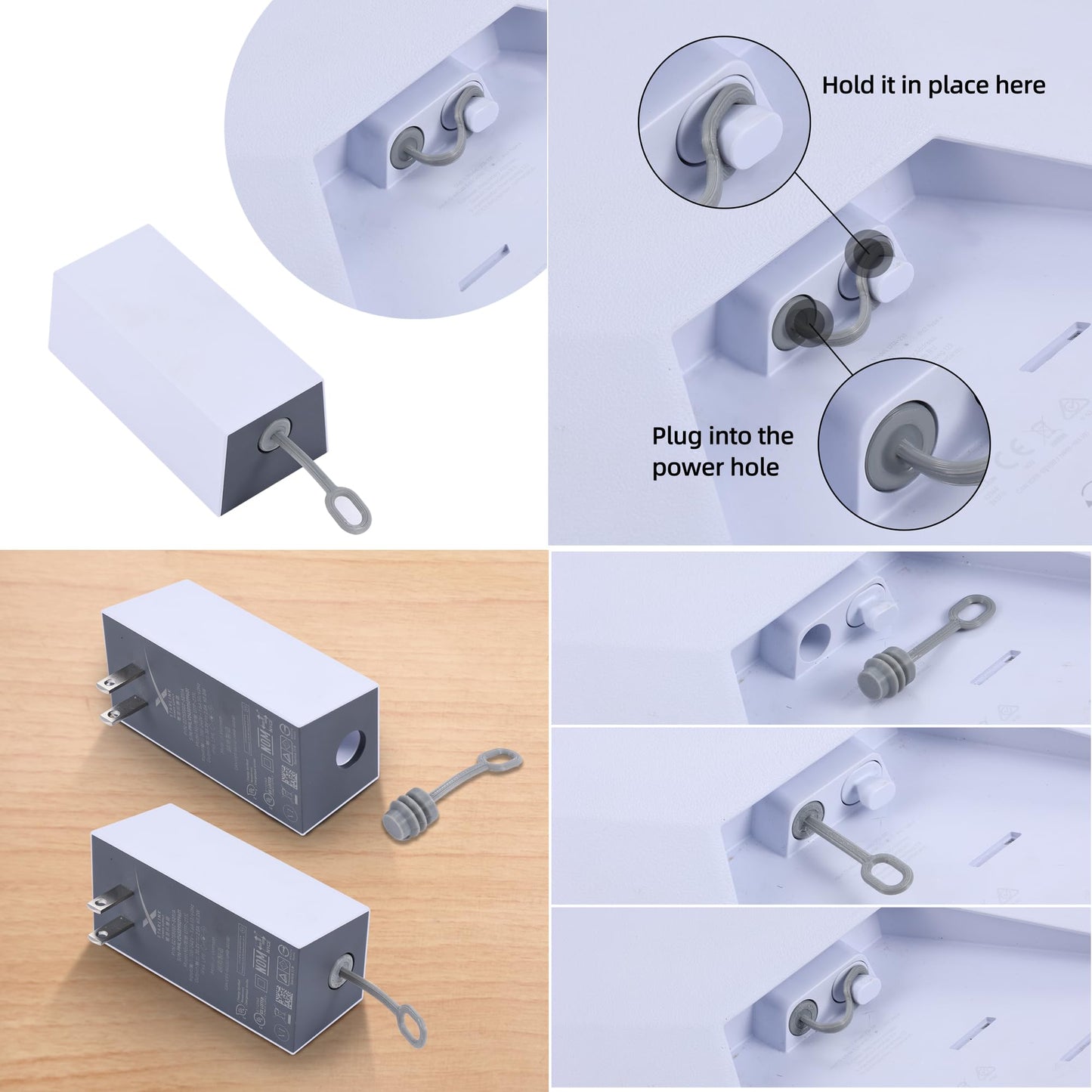 Star Bridge Durable Silicone Cable Protectors for Starlink Mini, Anti-Crack Network Cable End Caps and Dust Covers (V4 Compatible)