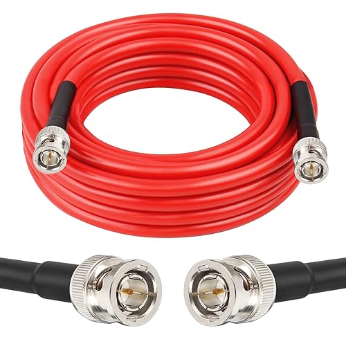 XRDS -RF 12G SDI Cable 20FT 3G/6G/12G 75ohm RG6 BNC Cable Supports HD-SDI/3G/6G-SDI/4K for Video Security Camera SDI Converter
