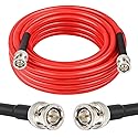 XRDS -RF 12G SDI Cable 20FT 3G/6G/12G 75ohm RG6 BNC Cable Supports HD-SDI/3G/6G-SDI/4K for Video Security Camera SDI Converter