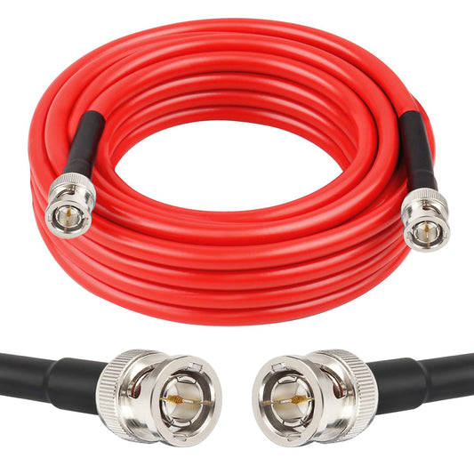XRDS -RF 12G SDI Cable 20FT 3G/6G/12G 75ohm RG6 BNC Cable Supports HD-SDI/3G/6G-SDI/4K for Video Security Camera SDI Converter