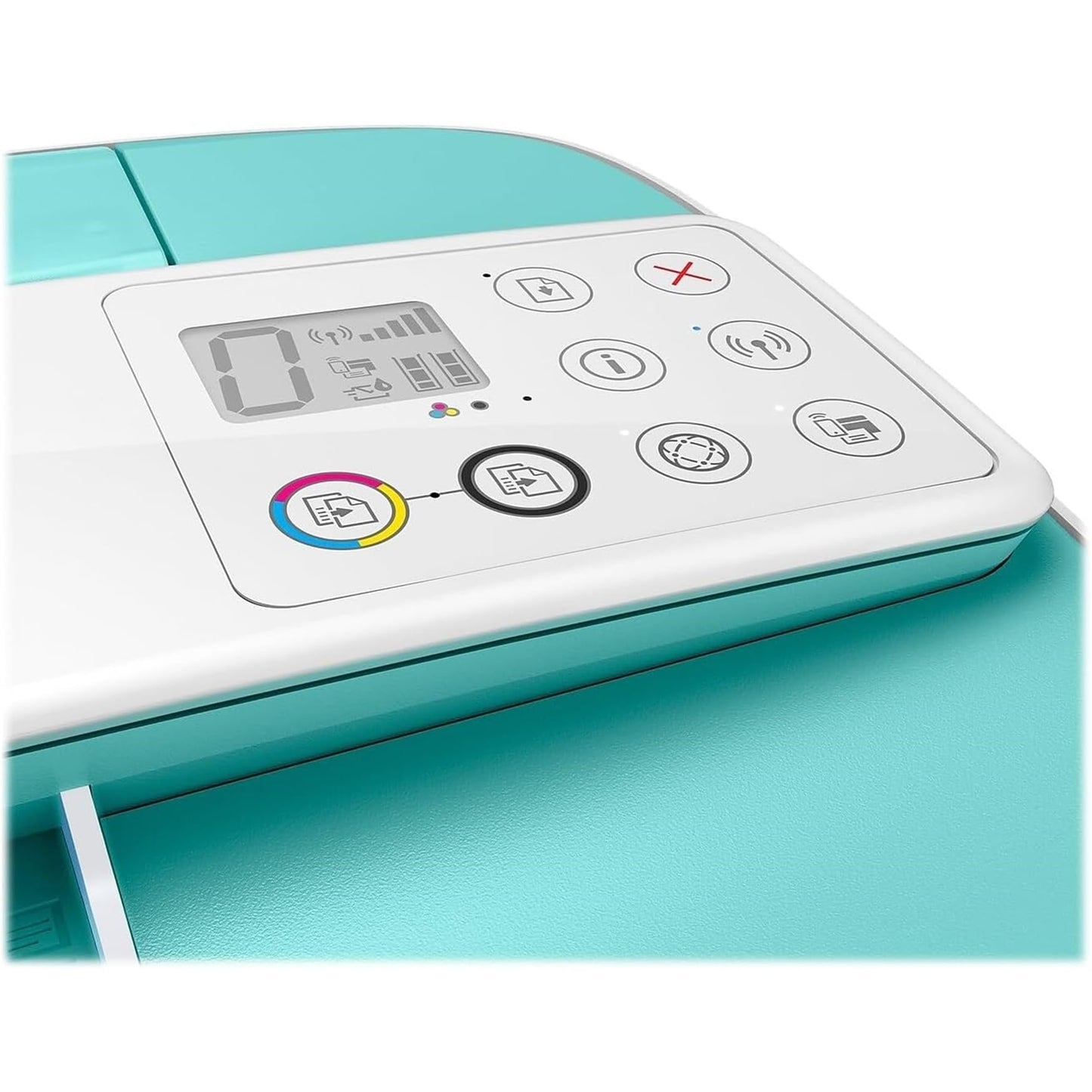 HP - DeskJet 3755 Wireless All-in-One Instant Ink Ready Inkjet Printer - Seagrass (Renewed)