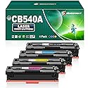 SINOPRINT Replacement for HP 125A Toner Cartridges 4-Pack for HP Color CP1215,CM1312nfi,CM1312 MFP,CP1518ni ,CP1515n Printer