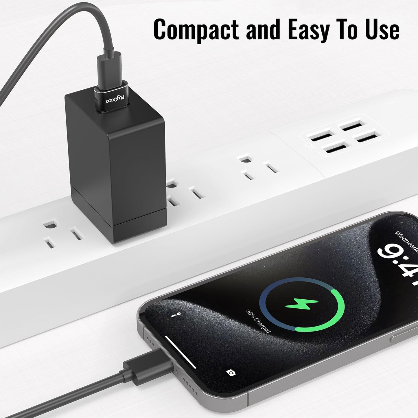 FlyCoco 6 Pack USB to USB C Adapter, USB C Female to A Male Adapter Plug Converter USB C for Apple Watch Ultra 9 10, iPhone 16 15 14 13 Plus Pro Max…