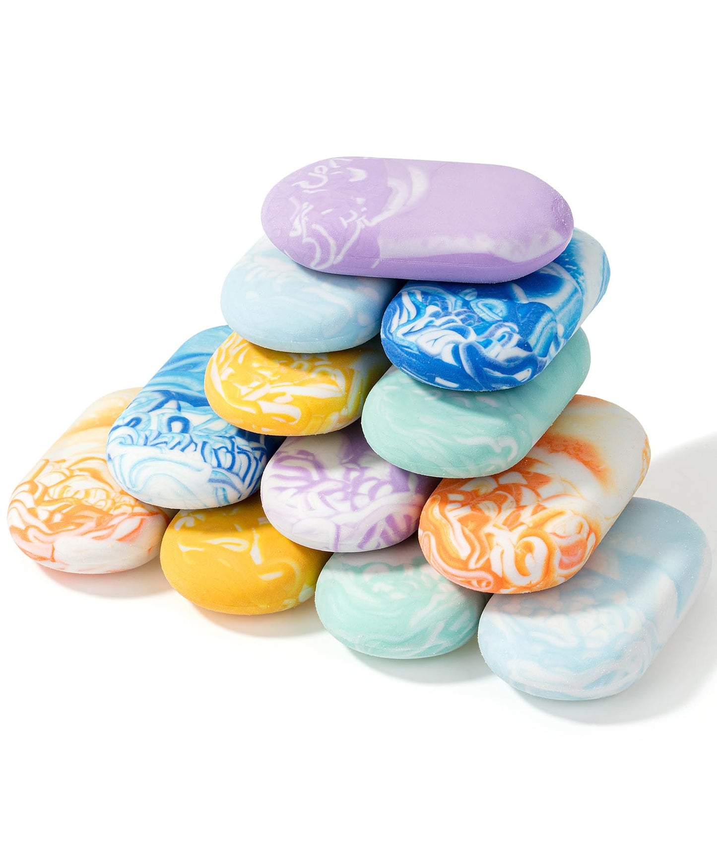 Mr. Pen- Marble Pencil Erasers, 12 Pack, 1" x 2"