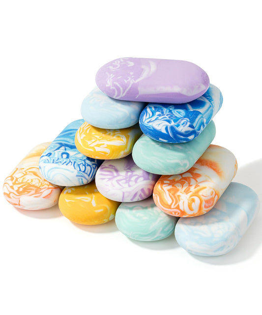 Mr. Pen- Marble Pencil Erasers, 12 Pack, 1" x 2"