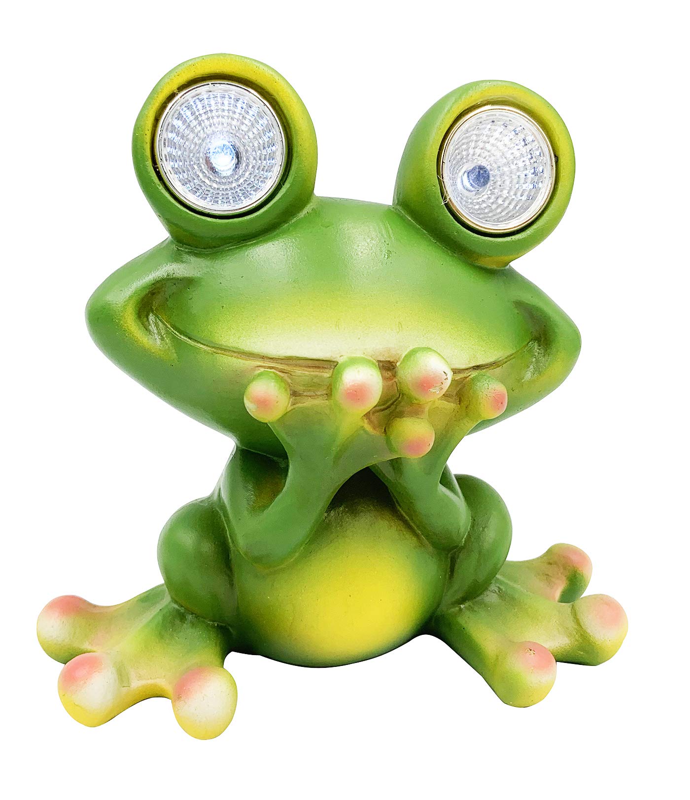 TIBLEN Solar Powered Frog Outdoor LED Garden Light Decor (Speak - NO)