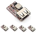 KEAcvise 5Pieces DC-DC Buck Converter USB Charger Module, 6V-24V Input to 5V 3A Output, High-Efficiency Step-Down Power Module