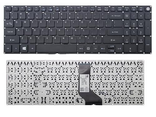 New Laptop Keyboard (Without Frame) Replacement for Acer N15Q1 N15Q6 N16Q2 N15Q2 N15W1 N15W2 US Layout Black Color