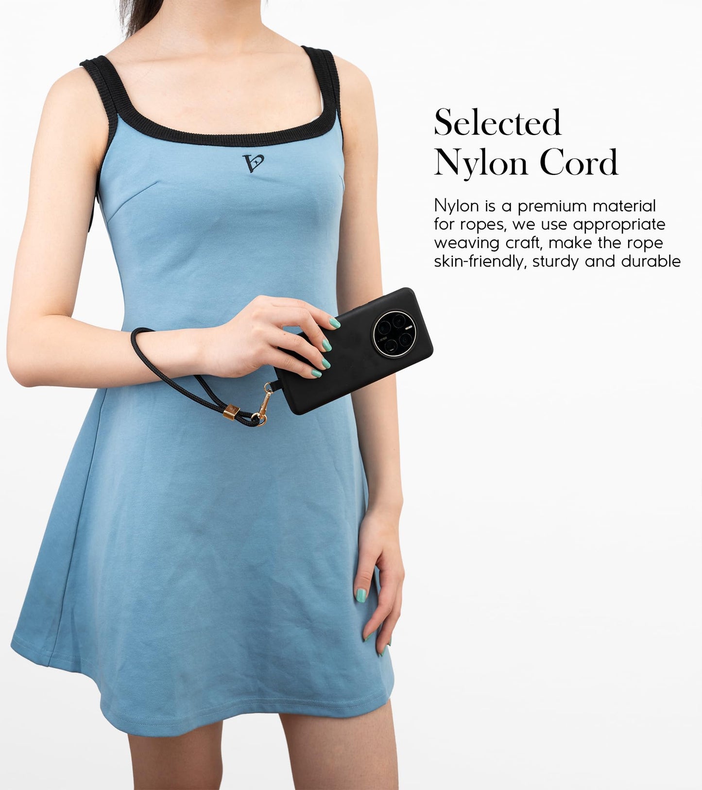 SENLLY Phone Wristlet Lanyard with Ultra Thin Patch, Original Minimalist Design Wrist Strap Compatible All Smartphone
