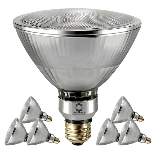 WinWatt LED Light Bulbs PAR38 Full Glass Commercial Grade, 14W=120W Equivalent 1450 Lumens 20000 Hours Classic Flood Light Bulbs,Waterproof Dimmable