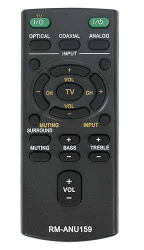 Replace RM-ANU159 Home Theater System Remote Control Fit for Sony Audio Soundbar SA-CT60 SACT60 HTCT60 HT-CT60,Sub Remote RM-ANU160