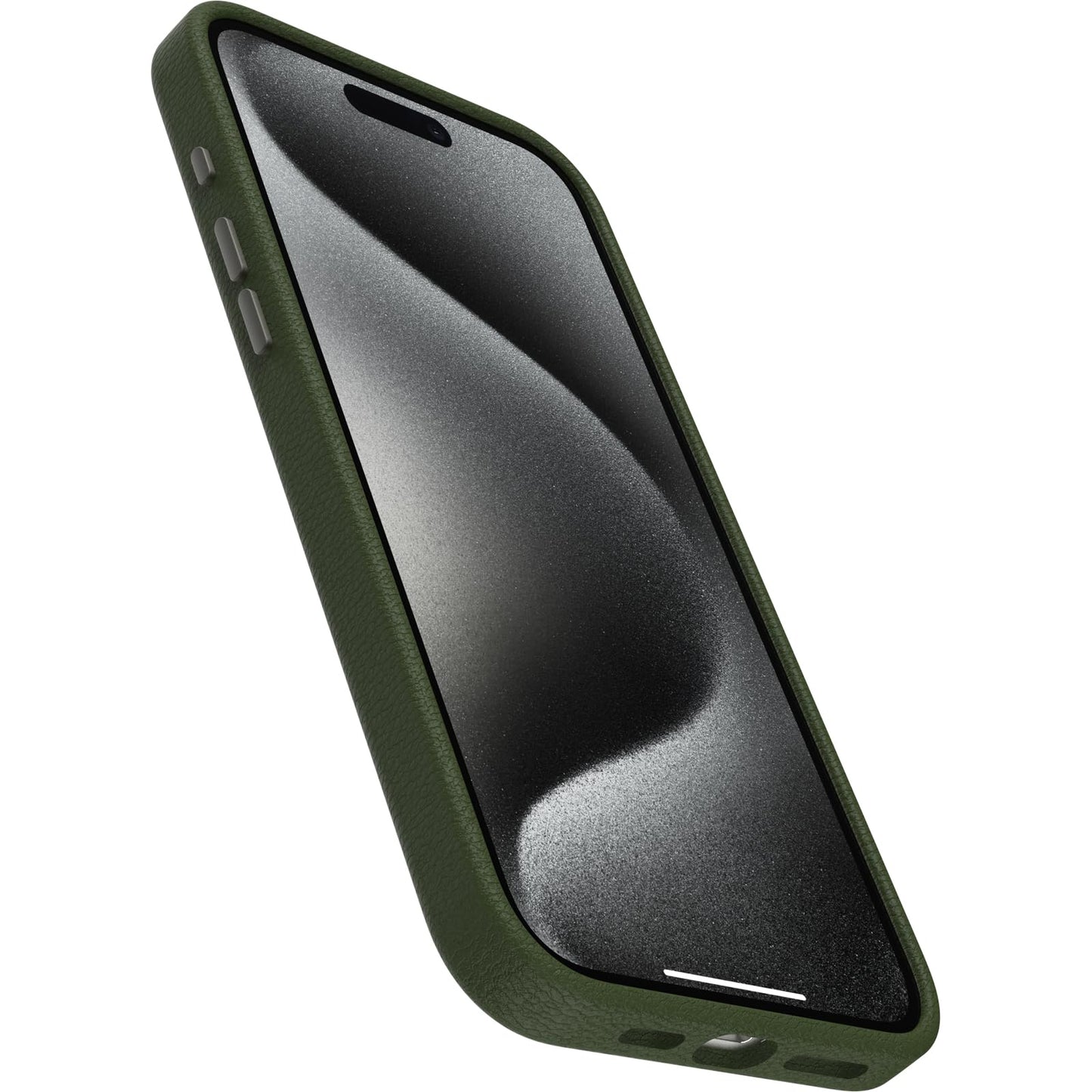 OtterBox iPhone 15 Pro Max Symmetry Series Cactus Leather for MagSafe - CACTUS GROVE (Green), Snaps to MagSafe, Ultra-Sleek, Raised Edges Protect