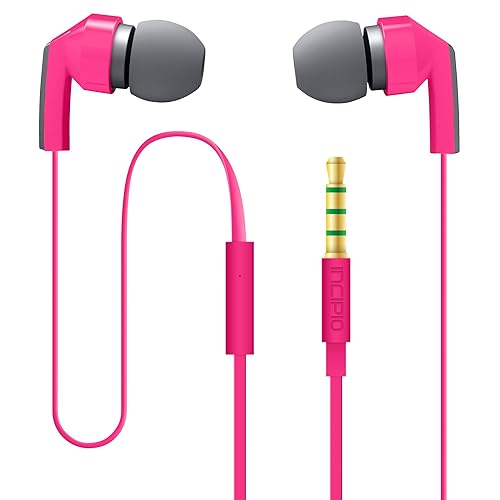 Incipio NX-304 F80 Hi Fi Stereo Earbuds - Pink/Gray