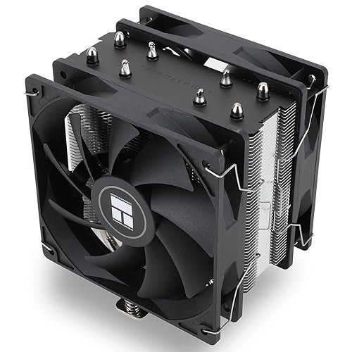 Thermalright Assassin X 120R SE Plus CPU Cooler, 4×6mm Heat Pipes, 1550RPM Speed 120mm PWM Quiet Fan CPU Cooler with S-FDB Bearing, for AMD AM4