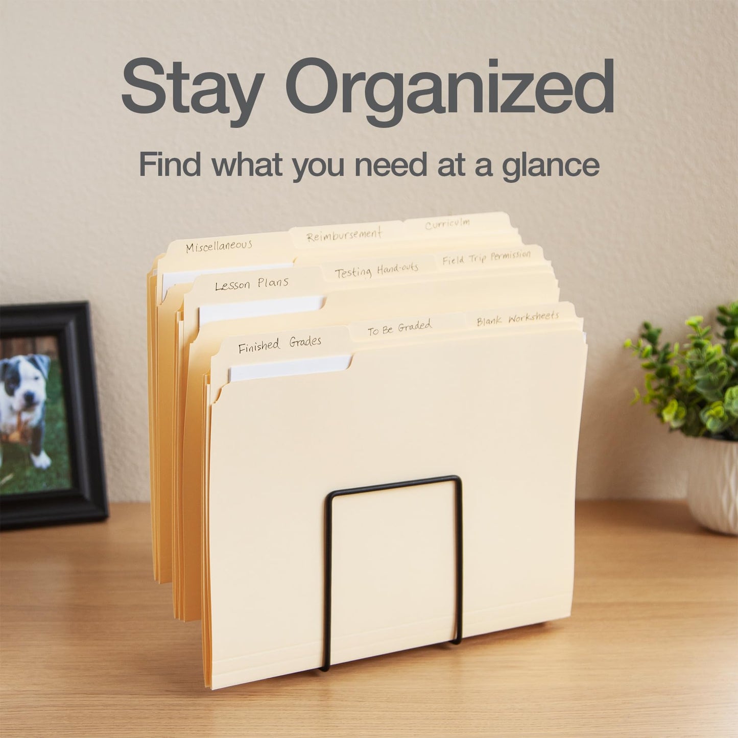 Oxford File Folders, 36 Pack, Letter Size (8.5" x 11"), 3 Tabs, Durable Manila Paper, for School, Office & Home Document Organization
