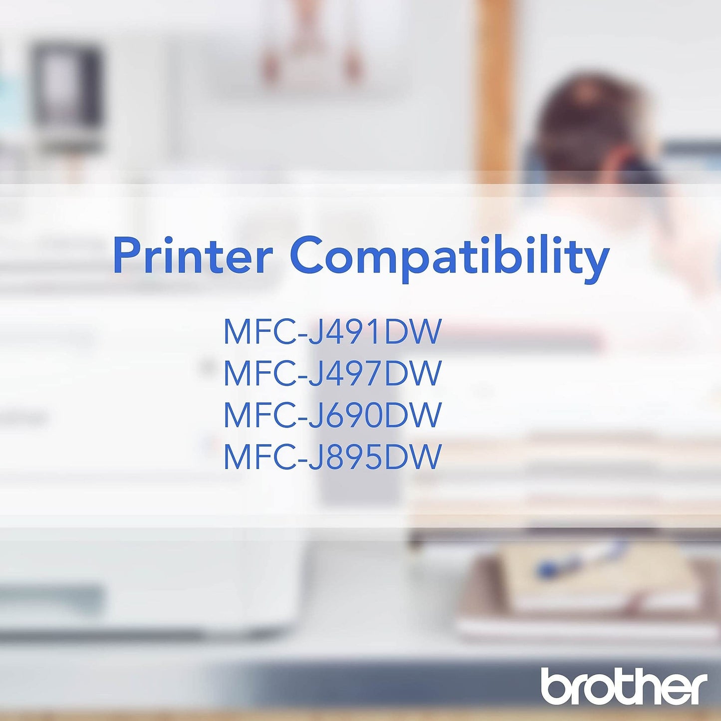 Brother Printer LC3013C Single Pack High Cartridge Yield Up to 400 Pages LC3013 Ink Cyan