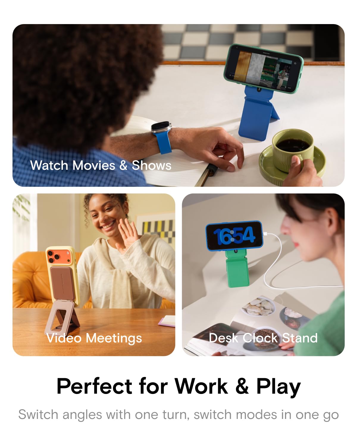 MOFT Phone Tripod Stand, Portable Selfie Stick for iPhone, Mulit-Angle