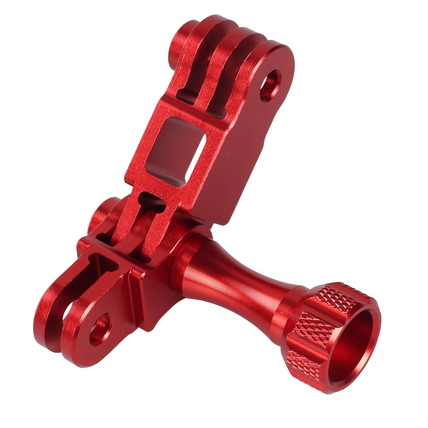 HSU Aluminum Alloy Metal Adjust Arm Straight Joints Mount, Same Direction Straight Joints Mount for Go Pro Hero 13/12/11/10/9/8/7/6/5 Black,Session