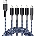 iPhone Charger Cable 10ft 5Pack,[Apple Certified] Long Lightning Cable 10 Foot iPhone Charging Cord for iPhone 12/11/11 Pro/X/Xs Max/XR/8/8…