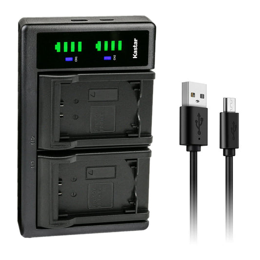 Kastar LTD2 USB Battery Charger Replacement for Sony HDR-TD30, HDR-XR150, HDR-XR155, HDR-XR160, HDR-XR260, HDR-XR350, HDR-XR350VE, Andoer HDV-201LM