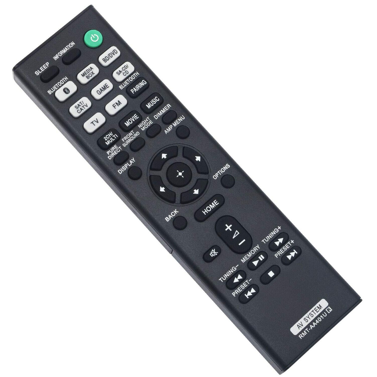 XVEFAT New RMT-AA401U Replace Remote Control for Sony AV Receiver STR-DH190 STR-DH590 STR-DH790 STRDH190 STRDH590 STRDH790
