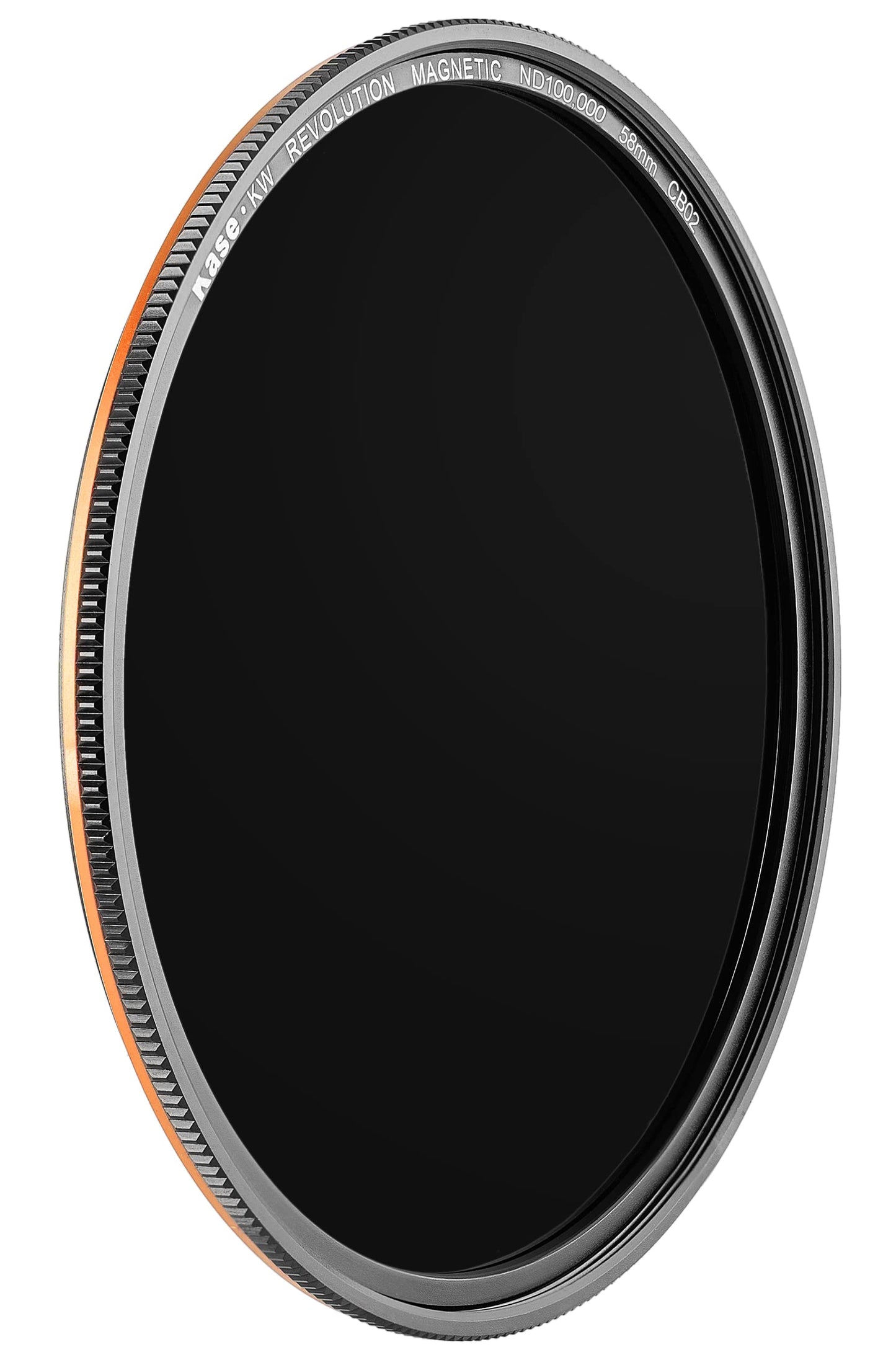 Kase Wolverine Revolution 58mm Magnetic ND100000 16.5 Stop Shockproof Tempered Optical Glass Filter w Orange Ring & Adapter