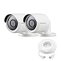 Samsung Wisenet SDC-89440BB-2PK - 4MP Weatherproof Bullet Camera (2-Pack) Compatible with SDH-C85100BF